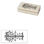 VooDou Veveシンボル"上記のように – 下のように" ラバースタンプ (押印)