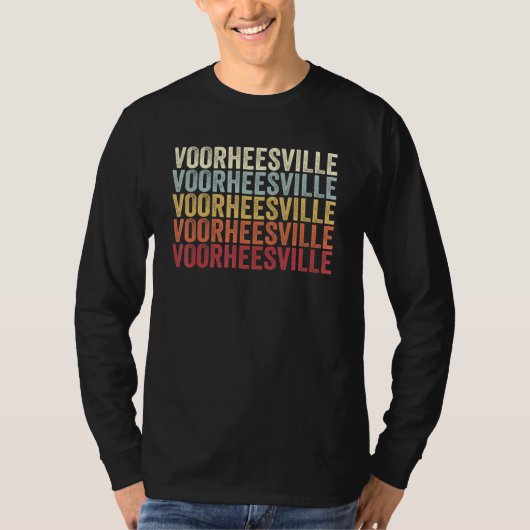 Voorheesville New York Voorheesville NY Retro Vint Tシャツ (正面)