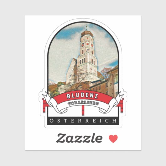 Vorarlberg Bludenz Österreich Souvenir シール (シート)