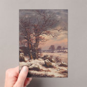 Vordingborg in Winter by J.C. Dahl Fine Art アクリル招待状 (インサイチュ (ポータブル))