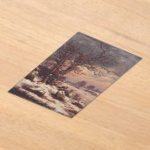 Vordingborg in Winter by J.C. Dahl Fine Art アクリル招待状 (レイダウン)