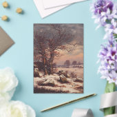 Vordingborg in Winter by J.C. Dahl Fine Art アクリル招待状 (インサイチュ (ウェディング))