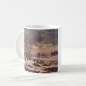 Vordingborg in Winter by J.C. Dahl Fine Art コーヒーマグカップ (正面左)