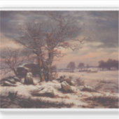Vordingborg in Winter by J.C. Dahl Fine Art シール (正面)