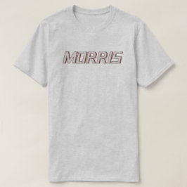 Vorname Name Morris als Designerschrift Rot Tシャツ