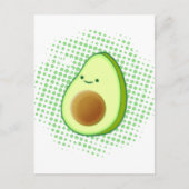Vortex上のかわいい漫画アボカ動揺してド ポストカード (正面)