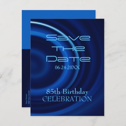 Vortex 85誕生日日付はがきを保存 案内ポストカード (正面/裏面)