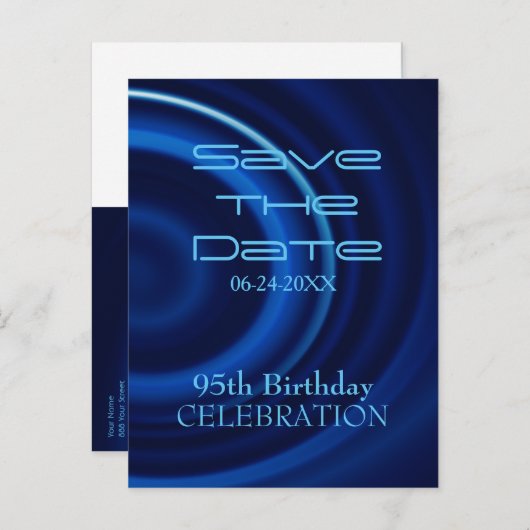 Vortex 95誕生日日付はがきを保存 案内ポストカード (正面/裏面)