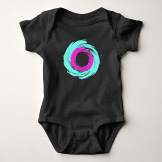 Vortex Azul Claro e Rosa ベビーボディスーツ