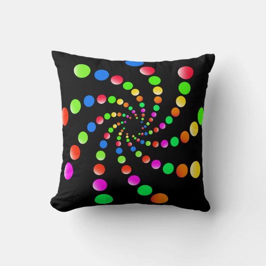 Vortex Colourful art クッション (正面)