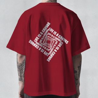 Vortex of Creativity - Life is a Canvas T-shirt. Tシャツ