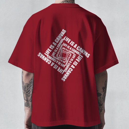 Vortex of Creativity - Life is a Canvas T-shirt. Tシャツ