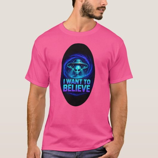 Vortex UFO信じのエイリアンTシャツが欲しい Tシャツ (正面)