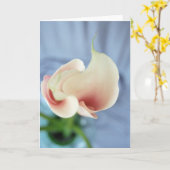 Vortex White Calla Lily Art Photo Note Cards カード (黄色い花)