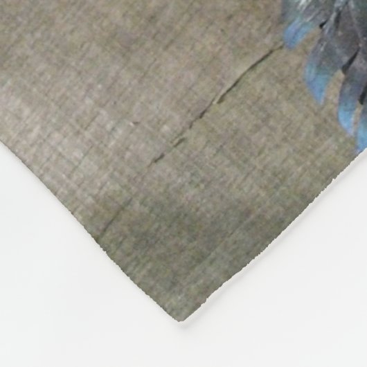 Vorwerksの鶏の組、オンドリおよび雌鶏の食べ物 フリースブランケット (角)