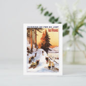Vosgesポスターでのスリディングとスキー ポストカード (スタンド正面)