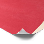 Vostokロケット – 無地レッド ポスター (角)