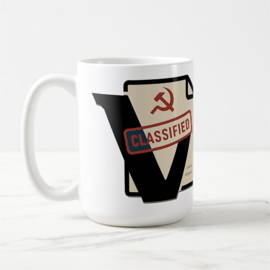 Vostokロゴマグ – カフェイン入りまでアクセスが拒否 コーヒーマグカップ (左)