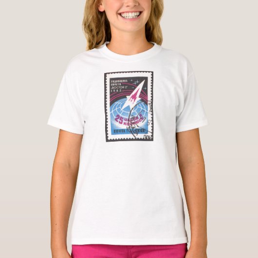 Vostok 2とグローブ tシャツ (正面)