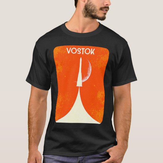 Vostok Rocket Soviet Union Space Spaceflight Yuri  Tシャツ (正面)