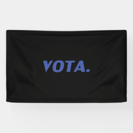 Votaの投票スペインのは青い黒の政モダン治的 横断幕
