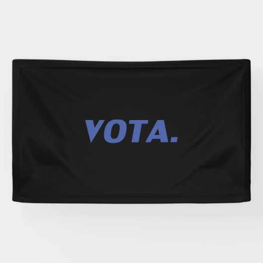 Votaの投票スペインのは青い黒の政モダン治的 横断幕 (横)