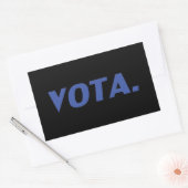Votaの投票スペインのは青い黒の政モダン治的 長方形シール (封筒)