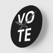VoTEまでの時間 ラウンド壁時計 (傾斜)