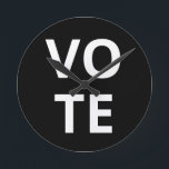 VoTEまでの時間 ラウンド壁時計<br><div class="desc">この祝投票時計を使って人々を投票登録し、投票するための熱意。</div>