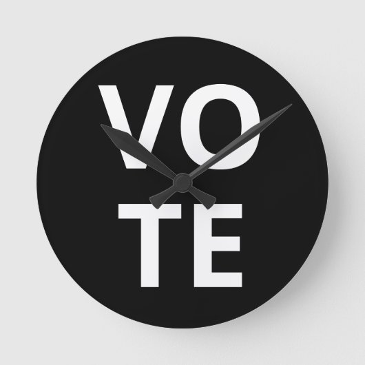 VoTEまでの時間 ラウンド壁時計 (正面)
