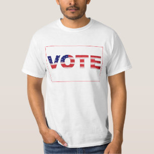 VOTE文字(フラグの色) Tシャツ