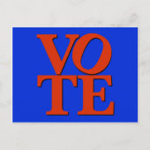 VOTE赤と青 ポストカード (正面)
