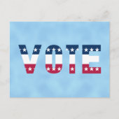 VOTE赤と青（星） ポストカード (正面)
