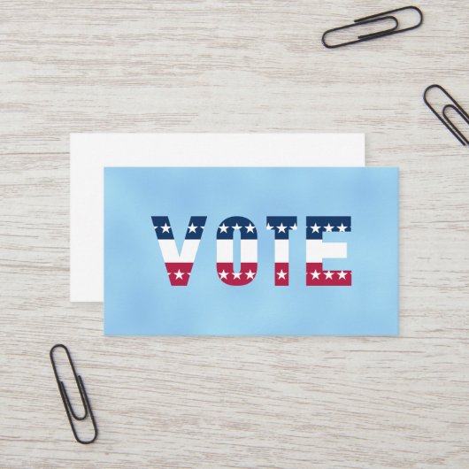 VOTE赤と青（星） 名刺 (正面/裏面インサイチュ)