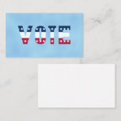 VOTE赤と青（星） 名刺 (正面/裏面)