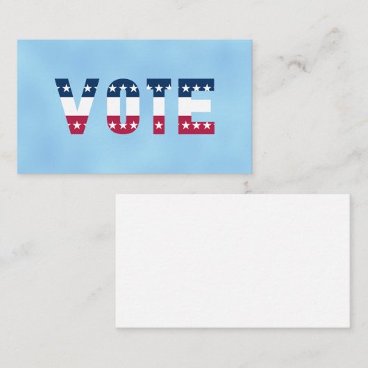 VOTE赤と青（星） 名刺 (正面/裏面)