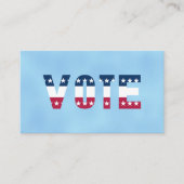 VOTE赤と青（星） 名刺 (正面)