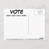 VOTE – アメリカのポストカード ポストカード (裏面)