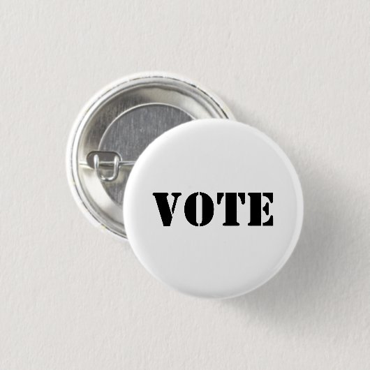 "vote" -カスタマイズ文字と色 – ボタン 缶バッジ (正面&裏面)