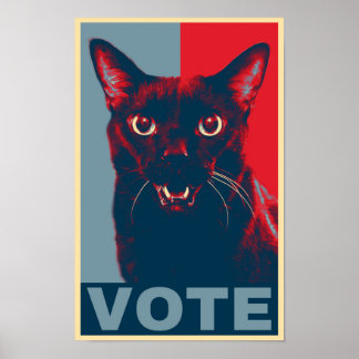 VOTE、マニー・ハロウィン・キャットが登場 ポスター