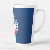 VOTE 太字キャンペーンバッジデザイン カフェラテマグ (右)