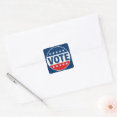 VOTE 太字キャンペーンバッジデザイン スクエアシール (封筒)