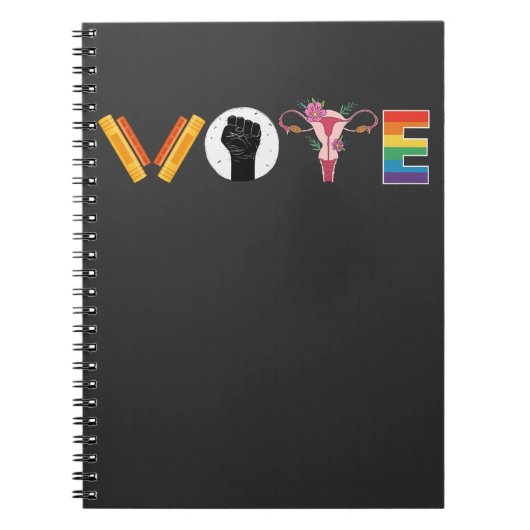 VOTE 本 子宮 LGBT サポート ノートブック (正面)
