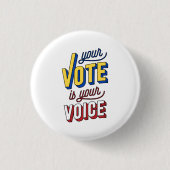 Vote 缶バッジ (正面)