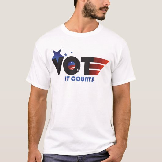Vote America - Tシャツをカウント Tシャツ (正面)
