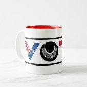 VOTE American、RBG、USPS、BLM、平和と平等 ツートーンマグカップ (正面左)