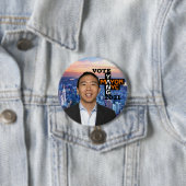 Vote Andy Yang NYC市長2021 缶バッジ (インサイチュ)