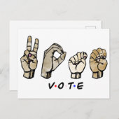 Vote ASL インビテーションポストカード (正面/裏面)