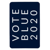 Vote Blue 2020バイデン氏・ハリスUSAシンプルミニマル マグネット (縦)