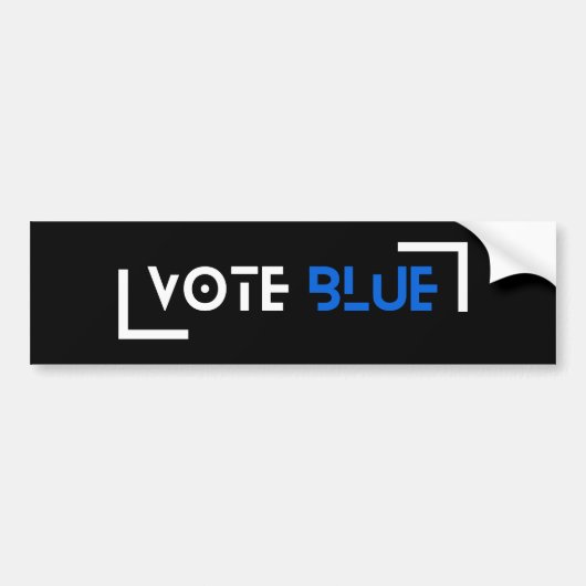 Vote Blue Customizable バンパーステッカー (正面)